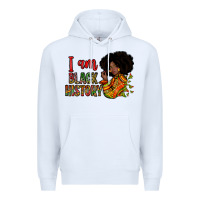 White i am black history Premium Hoodie - Zillion Design Studio