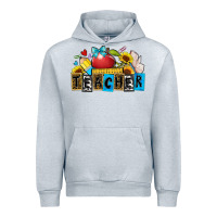 Heather Grey teacher Urban Hoodie - Zillion Design Studio