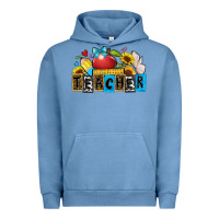 Pigment Pebble Blue teacher Urban Hoodie - Zillion Design Studio