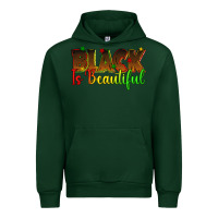 Forest Green black is beautiful juneteenth Urban Hoodie - texasbilliewilder