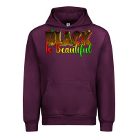 Mauve Wine black is beautiful juneteenth Urban Hoodie - texasbilliewilder