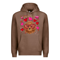 Chestnut valentine's day toy poodle Premium Hoodie - RanaPortraitStore