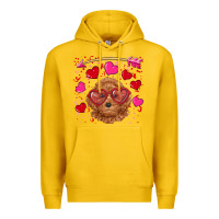 Lemon valentine's day toy poodle Premium Hoodie - RanaPortraitStore