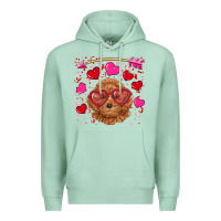 Seafoam valentine's day toy poodle Premium Hoodie - RanaPortraitStore