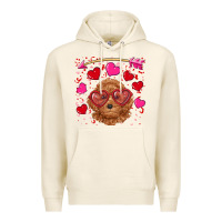 Tofu valentine's day toy poodle Premium Hoodie - RanaPortraitStore