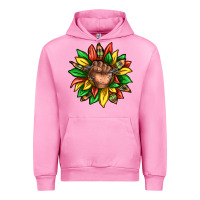 Fuchsia Pink black history sunflower Urban Hoodie - texasbilliewilder