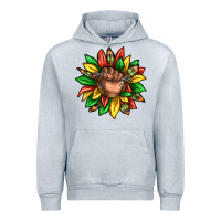 Heather Grey black history sunflower Urban Hoodie - texasbilliewilder