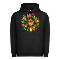 Pigment Black black history sunflower Urban Hoodie - texasbilliewilder