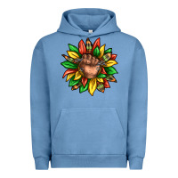 Pigment Pebble Blue black history sunflower Urban Hoodie - texasbilliewilder
