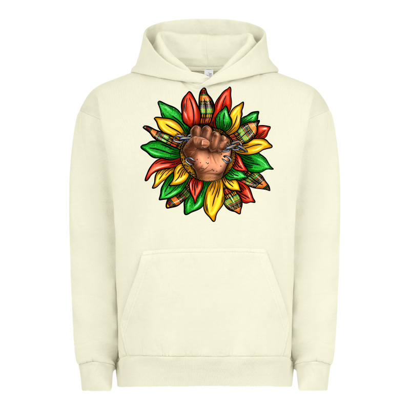Black History Sunflower Urban Hoodie by texasbilliewilder | Teevron