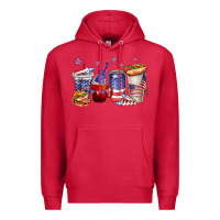 Cardinal 4th of july coffee cups Premium Hoodie - texasbilliewilder