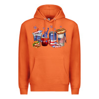 Carrot 4th of july coffee cups Premium Hoodie - texasbilliewilder