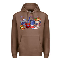 Chestnut 4th of july coffee cups Premium Hoodie - texasbilliewilder