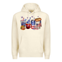 Sandshell 4th of july coffee cups Premium Hoodie - texasbilliewilder