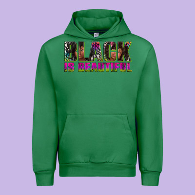 Urban Hoodie black is beautiful neon