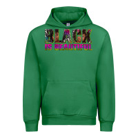 Emerald black is beautiful neon Urban Hoodie - texasbilliewilder