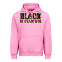 Fuchsia Pink black is beautiful neon Urban Hoodie - texasbilliewilder