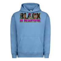 Pigment Pebble Blue black is beautiful neon Urban Hoodie - texasbilliewilder
