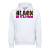 White black is beautiful neon Urban Hoodie - texasbilliewilder
