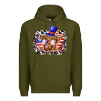 4th Of July Cow Premium Hoodie | Teevron