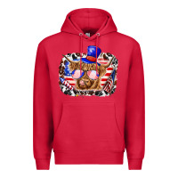 Cardinal 4th of july cow Premium Hoodie - texasbilliewilder