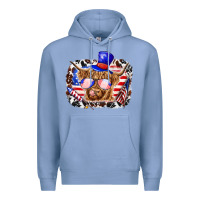 Colony Blue 4th of july cow Premium Hoodie - texasbilliewilder
