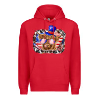 Red 4th of july cow Premium Hoodie - texasbilliewilder