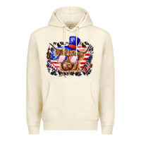 Sandshell 4th of july cow Premium Hoodie - texasbilliewilder