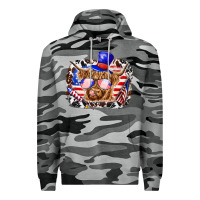 Slate Camo 4th of july cow Premium Hoodie - texasbilliewilder