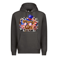 Smoke 4th of july cow Premium Hoodie - texasbilliewilder