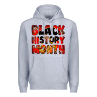 Heather Grey black history month Premium Hoodie - Zillion Design Studio
