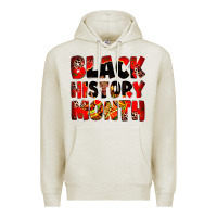 Oatmeal Heather black history month Premium Hoodie - Zillion Design Studio