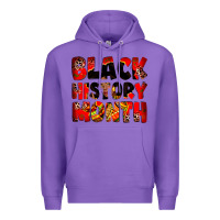 Purple black history month Premium Hoodie - Zillion Design Studio