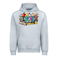 Heather Grey teacher squad Urban Hoodie - Zillion Design Studio