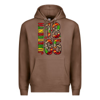 Chestnut 1865 juneteenth Premium Hoodie - Zillion Design Studio
