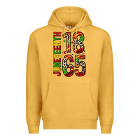 Mustard 1865 juneteenth Premium Hoodie - Zillion Design Studio