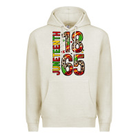 Oatmeal Heather 1865 juneteenth Premium Hoodie - Zillion Design Studio