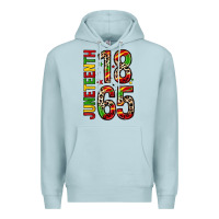 Blue Mist 1865 juneteenth Premium Hoodie - Zillion Design Studio