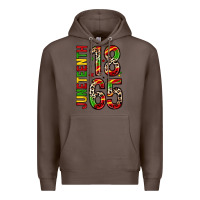 Coffee 1865 juneteenth Premium Hoodie - Zillion Design Studio