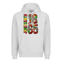 Dove Grey 1865 juneteenth Premium Hoodie - Zillion Design Studio