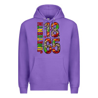 Purple 1865 juneteenth Premium Hoodie - Zillion Design Studio