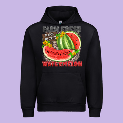 Farm Fresh Watermelon Urban Hoodie Designed By Zillion Design Studio