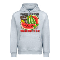 Heather Grey farm fresh watermelon Urban Hoodie - Zillion Design Studio