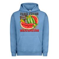 Pigment Pebble Blue farm fresh watermelon Urban Hoodie - Zillion Design Studio