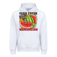White farm fresh watermelon Urban Hoodie - Zillion Design Studio