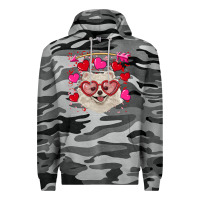Slate Camo valentine's day white pomeranian Premium Hoodie - RanaPortraitStore