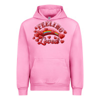 Fuchsia Pink Feeling Loved Valentine's Day Urban Hoodie - RanaPortraitStore