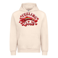 Sandshell Feeling Loved Valentine's Day Urban Hoodie - RanaPortraitStore