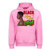 Fuchsia Pink black men are dope black man Urban Hoodie - texasbilliewilder