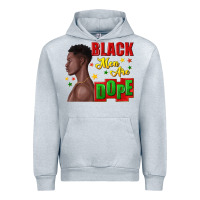 Heather Grey black men are dope black man Urban Hoodie - texasbilliewilder